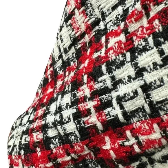 Blueberi Boulevard Girls Size 4 Red Plaid Coat Jacket - Picture 5 of 9